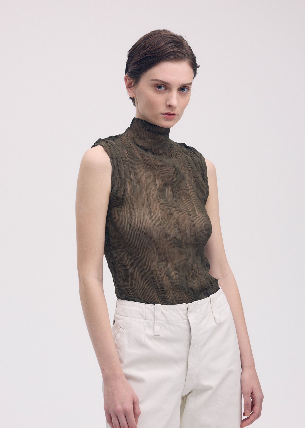 CHIFFON TWIST 1、ウィメンズ_トップス_トップ、着用画像2
