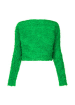 SHIFTED FUZZY PLEATS、ウィメンズ_トップス_カーディガン、ディテール画像1