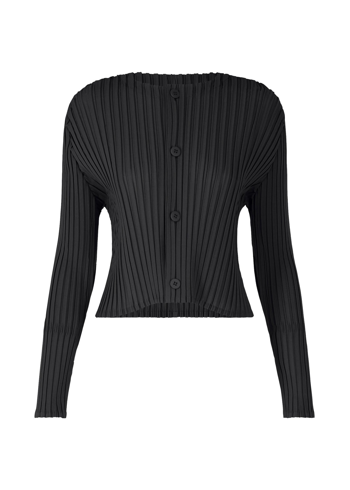 FOLD PLEATS、ウィメンズ_トップス_カーディガン、ブラック