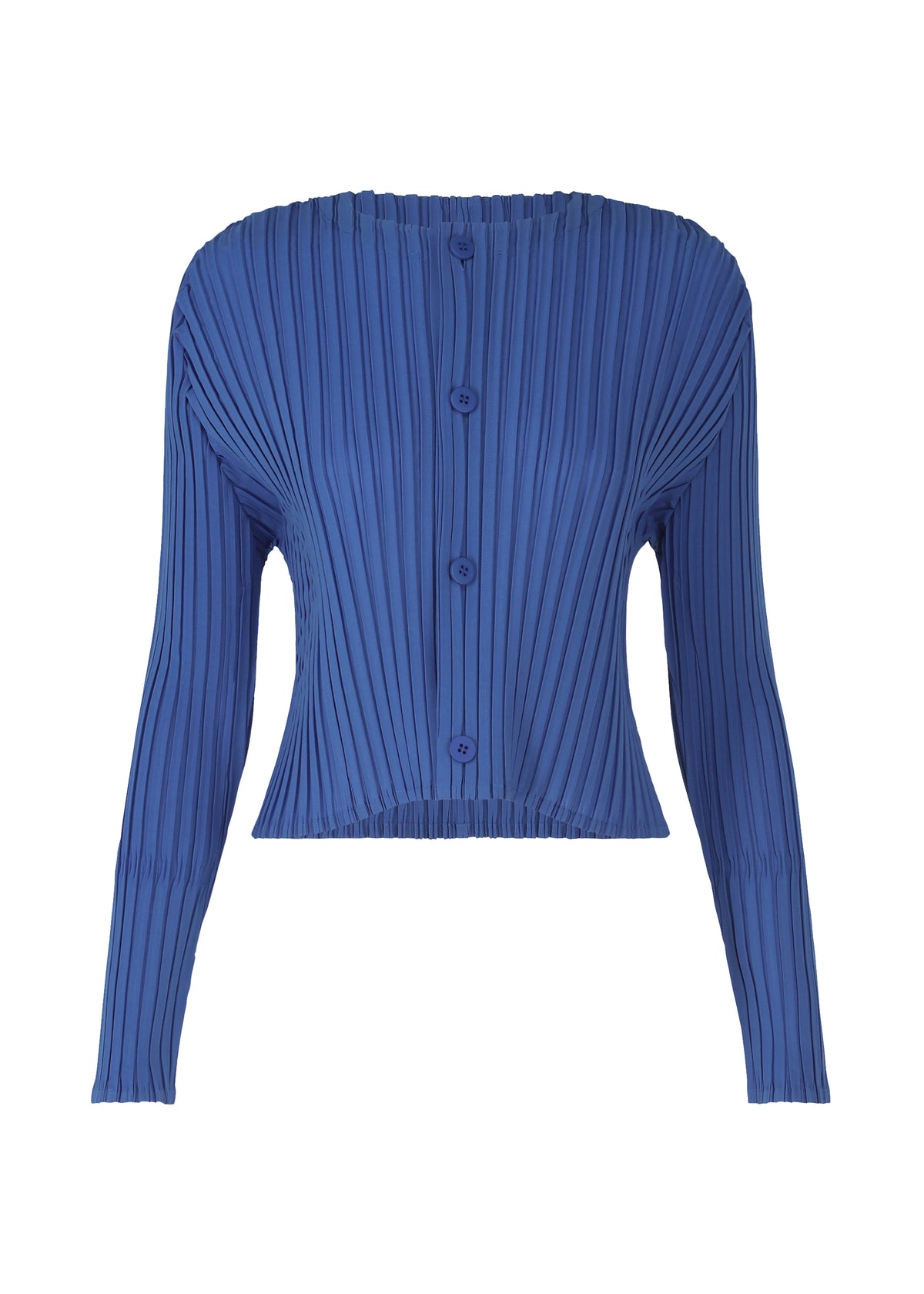 FOLD PLEATS、ウィメンズ_トップス_カーディガン、ブルー