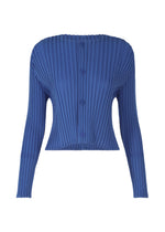 FOLD PLEATS、ウィメンズ_トップス_カーディガン、ブルー