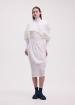KNIT (CONTOUR) PLEATS、ウィメンズ_トップス_カーディガン、着用画像2
