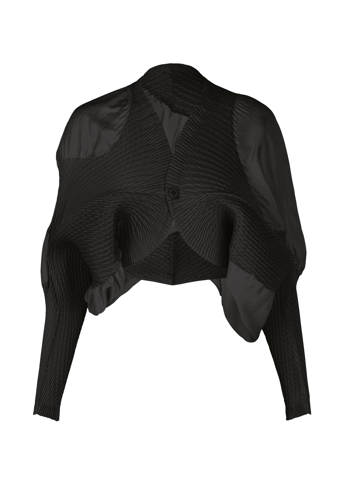KNIT (CONTOUR) PLEATS、ウィメンズ_トップス_カーディガン、ブラック