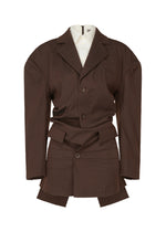 LIKE TORSO LIKE BLAZER、ウィメンズ_トップス_チュニック、ブラウン