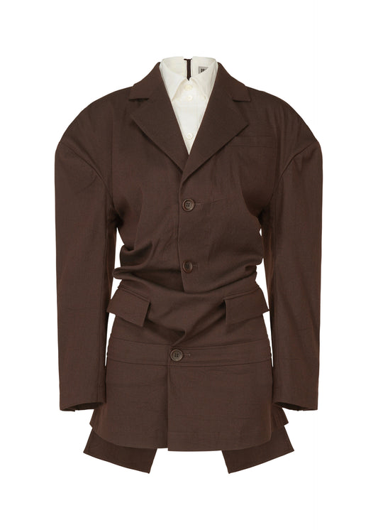 LIKE TORSO LIKE BLAZER、ウィメンズ_トップス_チュニック、ブラウン