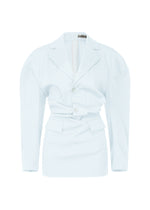 LIKE TORSO LIKE BLAZER、ウィメンズ_トップス_チュニック、ブルー