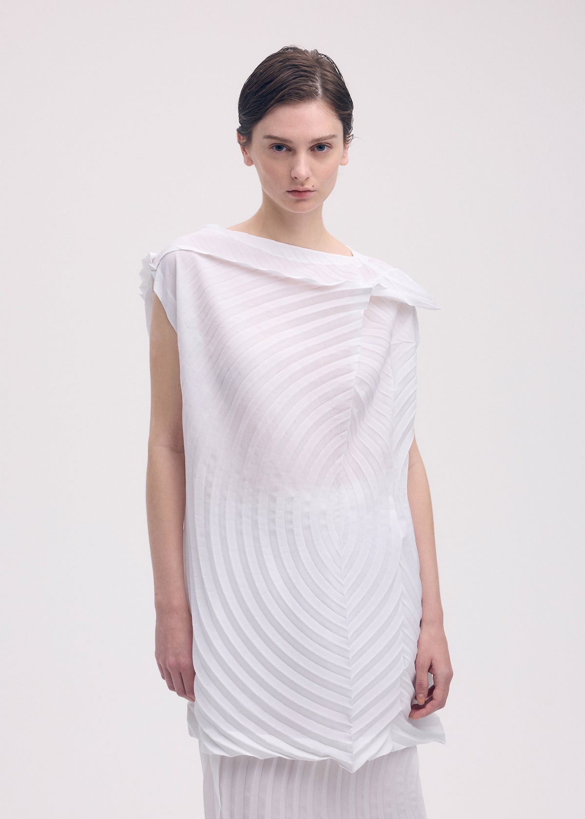 PAPER BAG PLEATS、ウィメンズ_トップス_チュニック、着用画像3