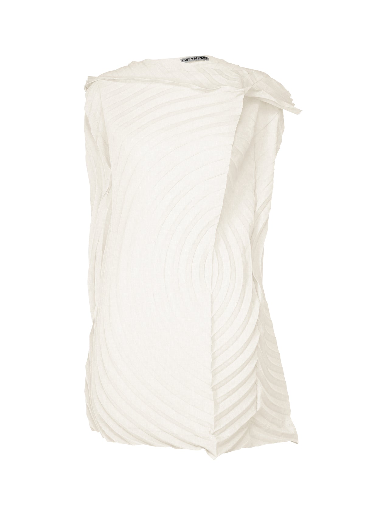 PAPER BAG PLEATS、ウィメンズ_トップス_チュニック、ホワイト