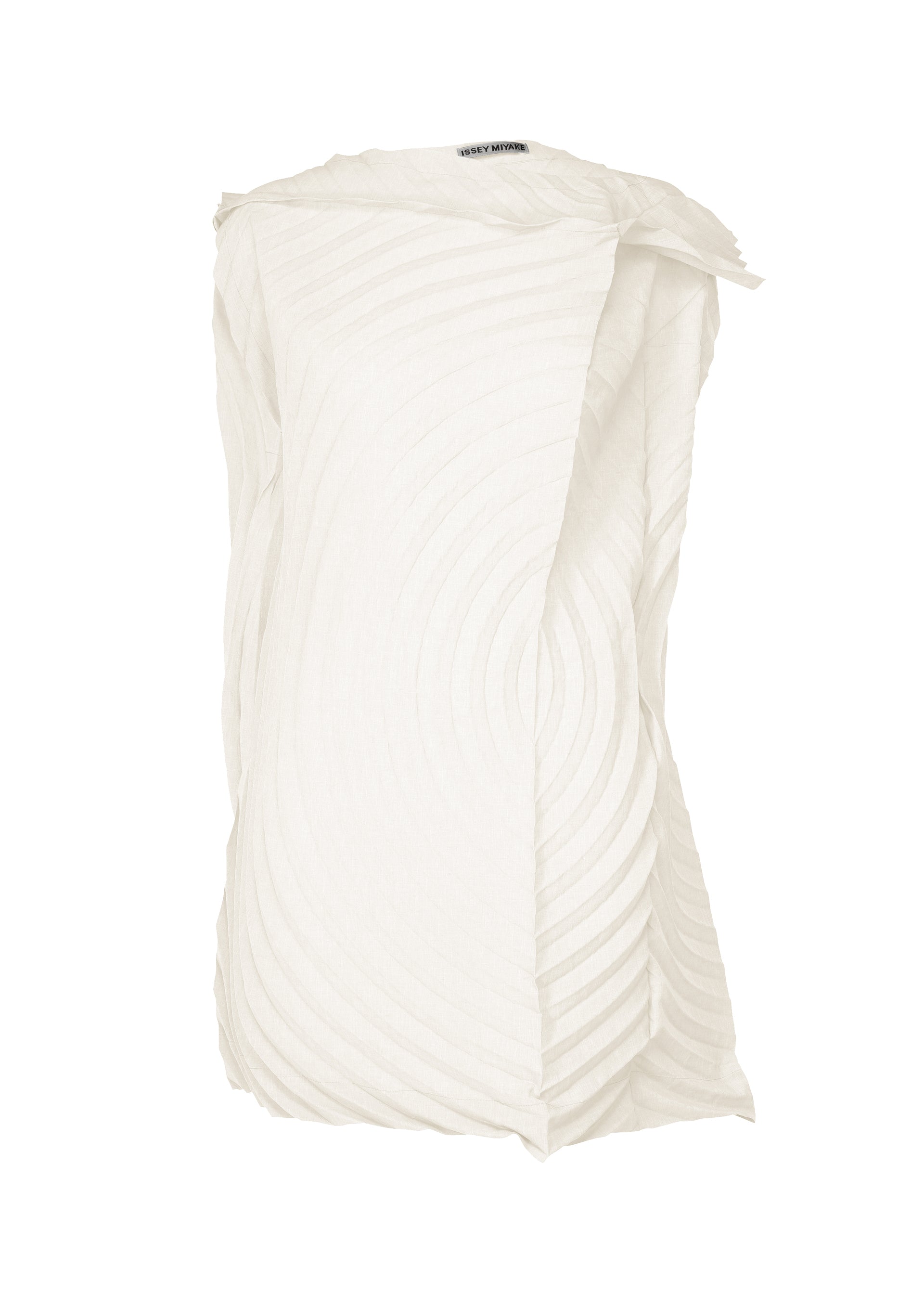 PAPER BAG PLEATS、ウィメンズ_トップス_チュニック、ホワイト