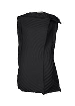 PAPER BAG PLEATS、ウィメンズ_トップス_チュニック、ブラック