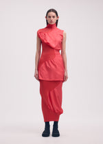 KNIT (CONTOUR) PLEATS、ウィメンズ_トップス_チュニック、着用画像1