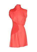 KNIT (CONTOUR) PLEATS、ウィメンズ_トップス_チュニック、レッド