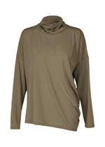 DRAPE JERSEY-58、ウィメンズ_トップス_トップ、カーキ