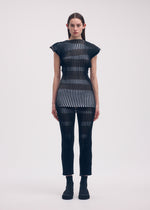 STRIPE PLATING KNIT、ウィメンズ_ニット、着用画像1