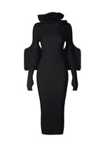 THIN AND THICK KNIT、ウィメンズ_ニット、ブラック