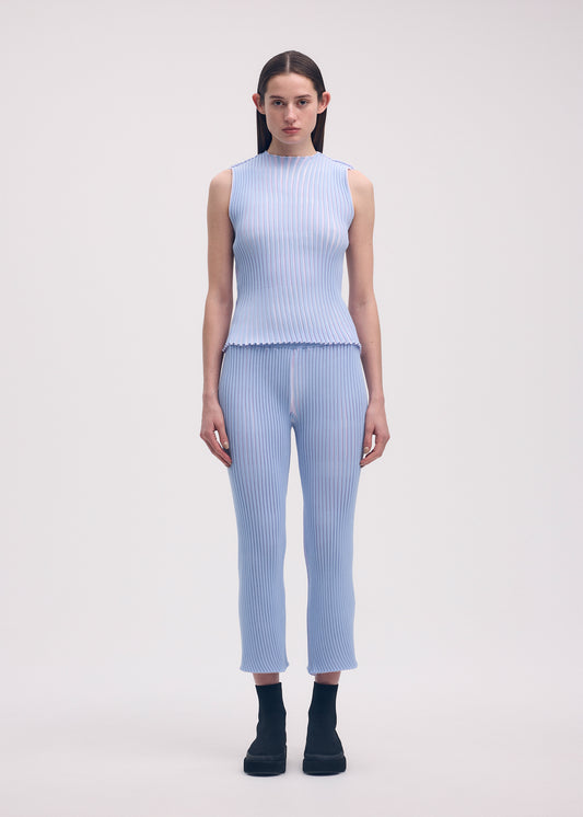STRIPE PLATING KNIT、ウィメンズ_ニット、着用画像1