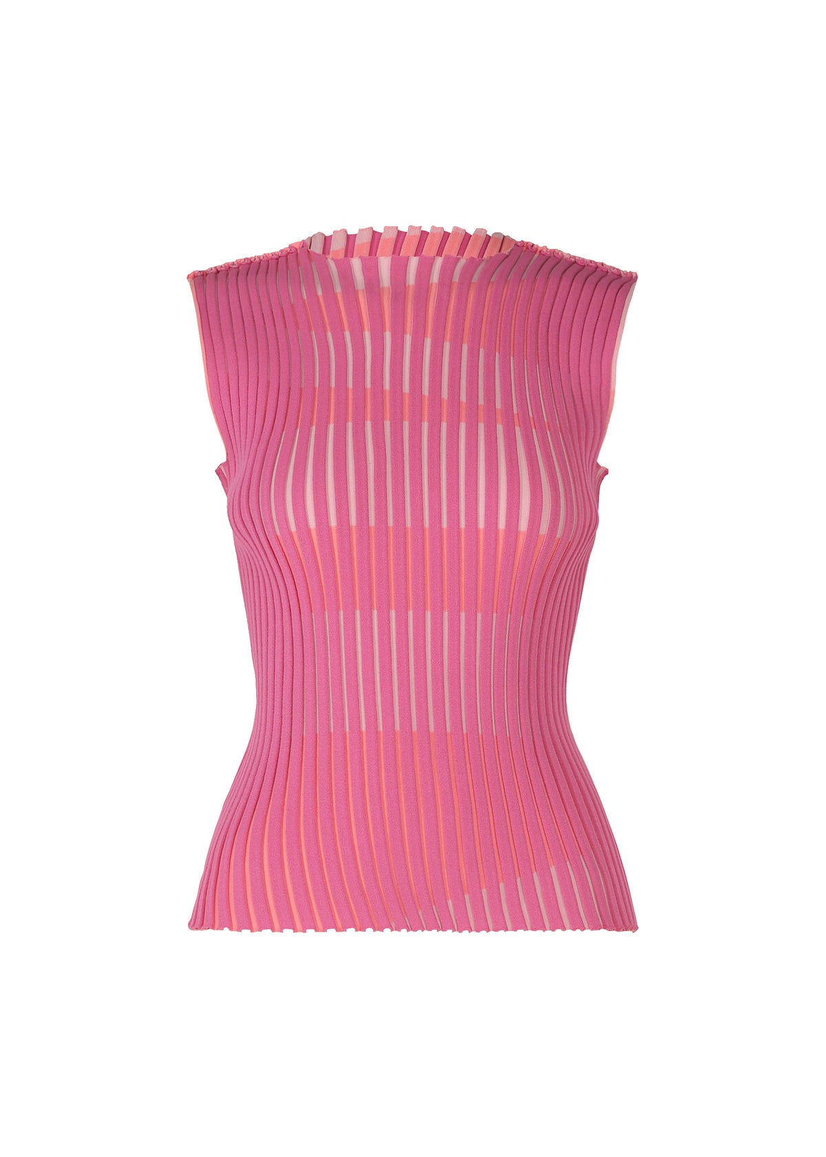 STRIPE PLATING KNIT、ウィメンズ_ニット、レッド
