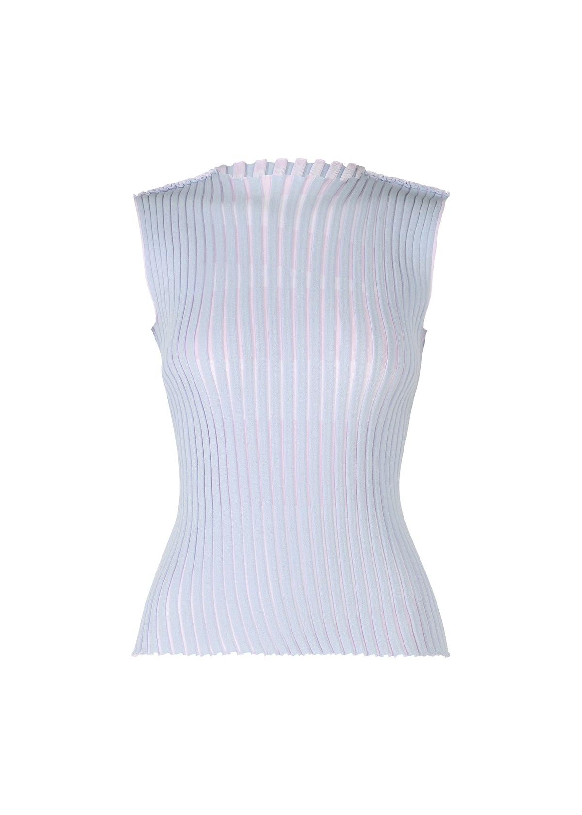 STRIPE PLATING KNIT、ウィメンズ_ニット、ネイビー
