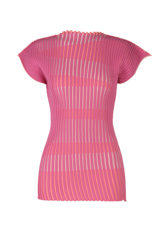 STRIPE PLATING KNIT、ウィメンズ_ニット、レッド