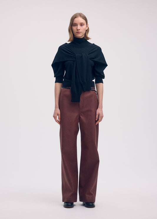 FOUR-SLEEVED (WOOL)、ウィメンズ_ニット、着用画像1