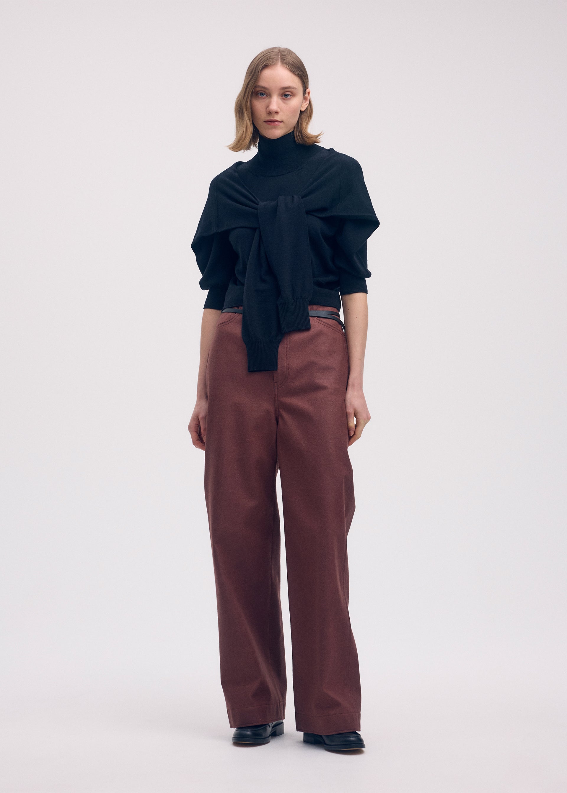 FOUR-SLEEVED (WOOL)、ウィメンズ_ニット、着用画像2
