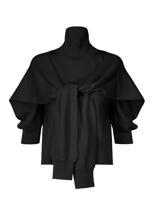 FOUR-SLEEVED (WOOL)、ウィメンズ_ニット、ブラック