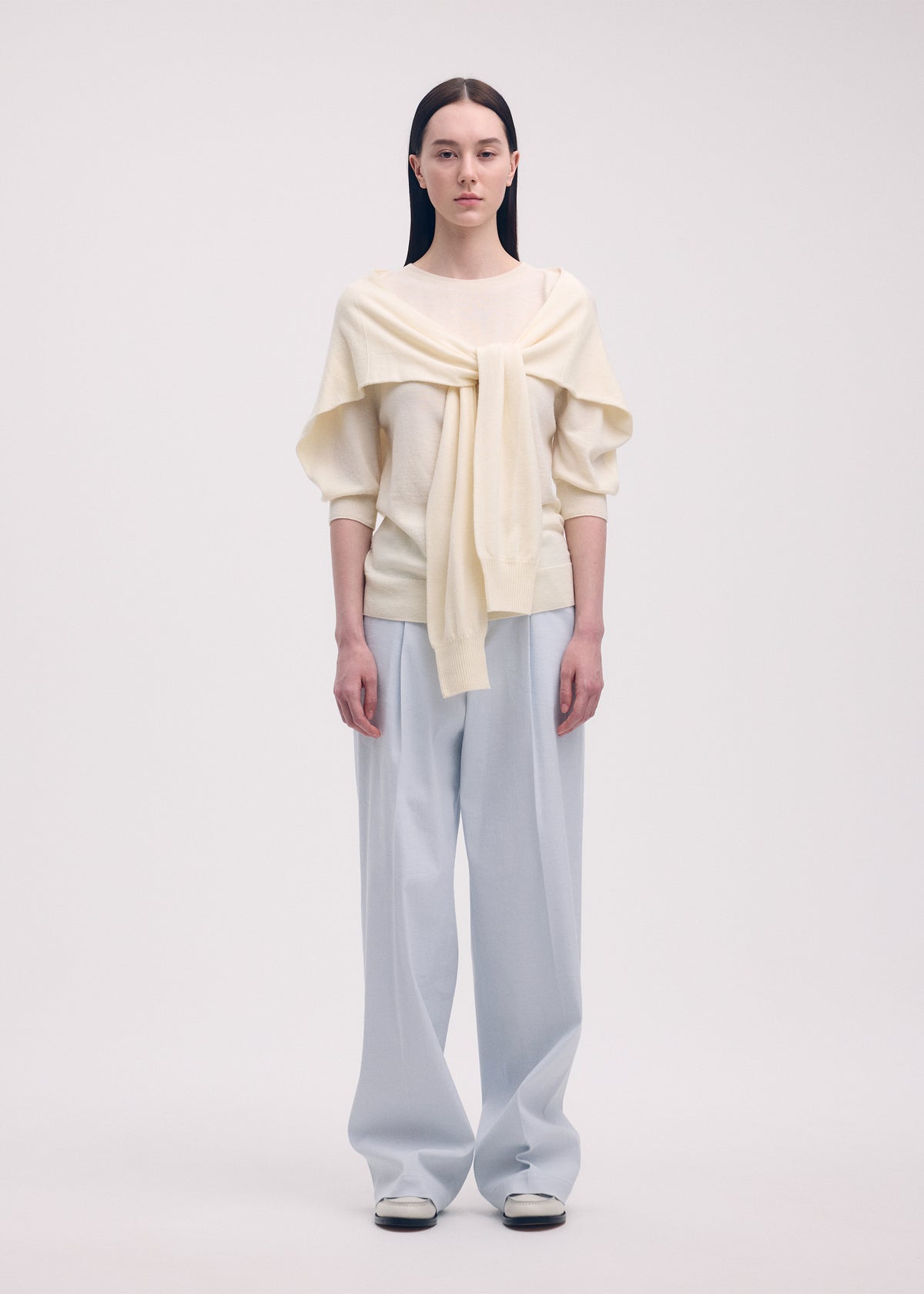 FOUR-SLEEVED (WOOL)、ウィメンズ_ニット、着用画像1