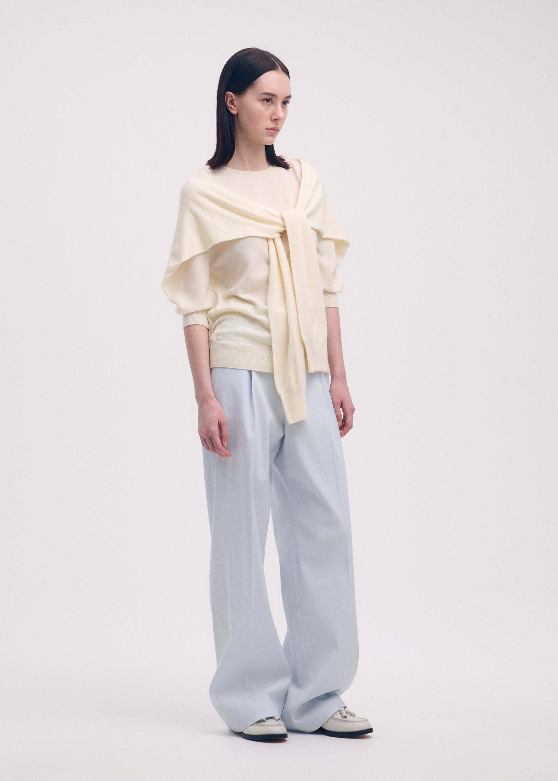 FOUR-SLEEVED (WOOL)、ウィメンズ_ニット、着用画像2