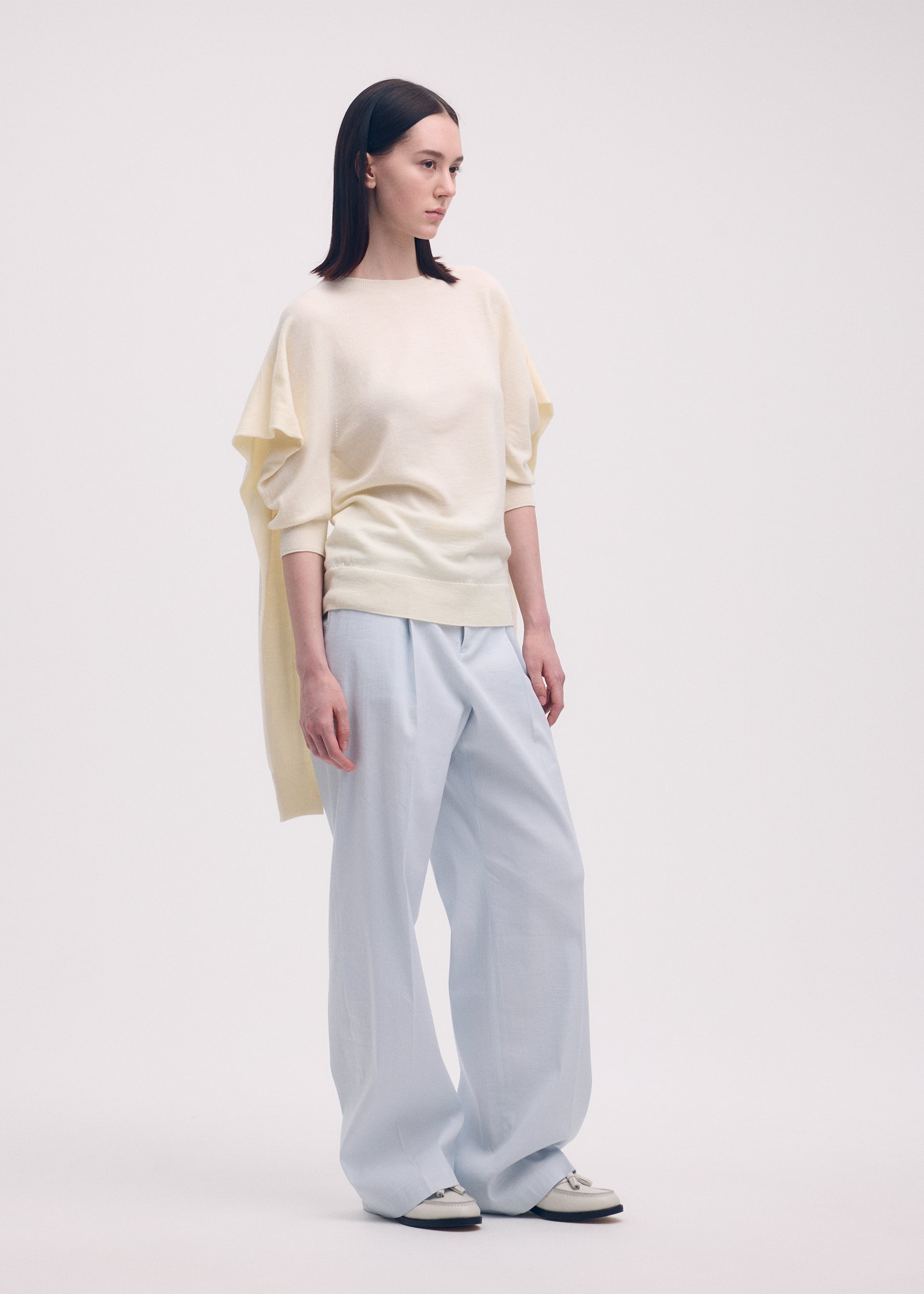 FOUR-SLEEVED (WOOL)、ウィメンズ_ニット、着用画像3