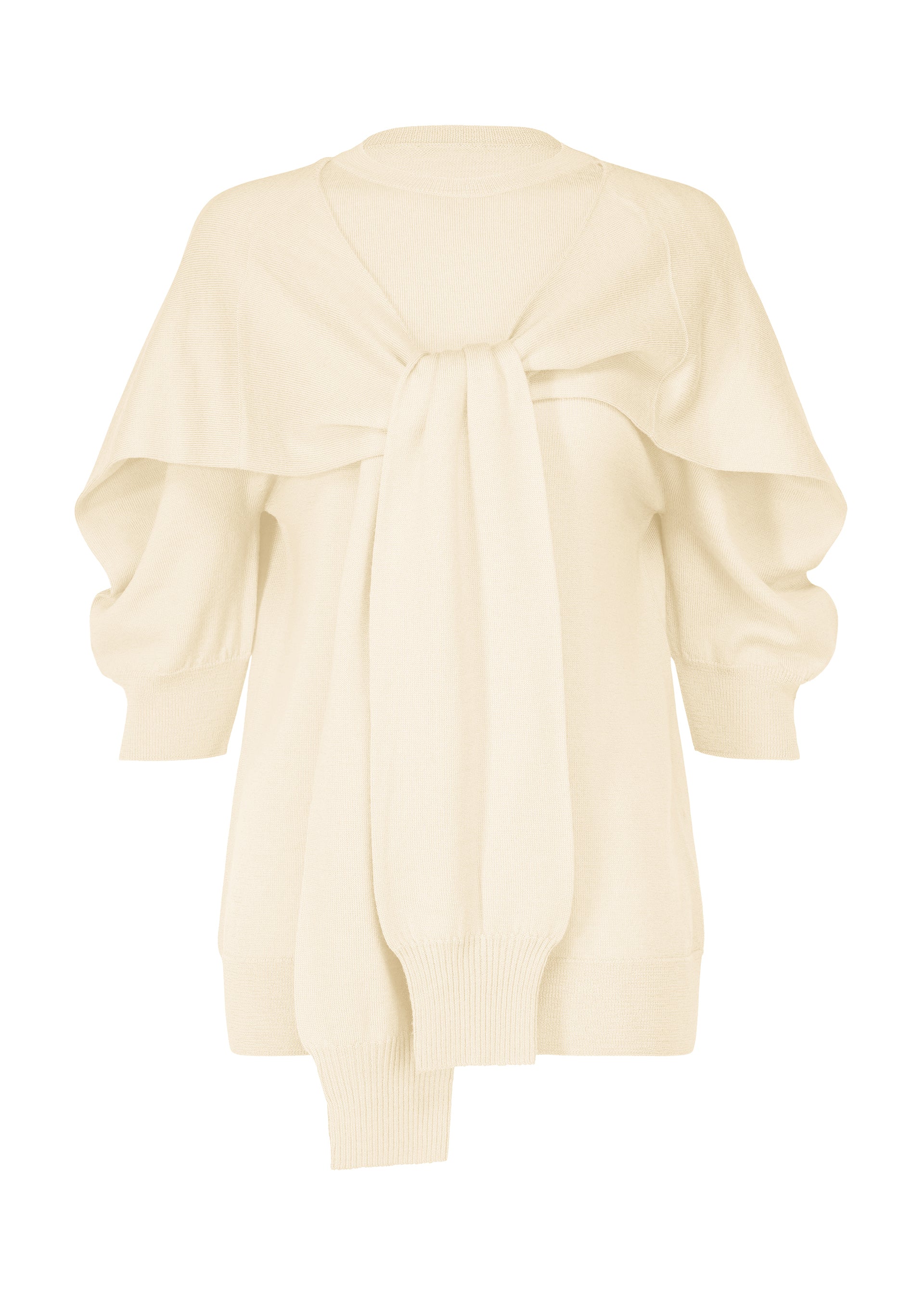 FOUR-SLEEVED (WOOL)、ウィメンズ_ニット、ホワイト