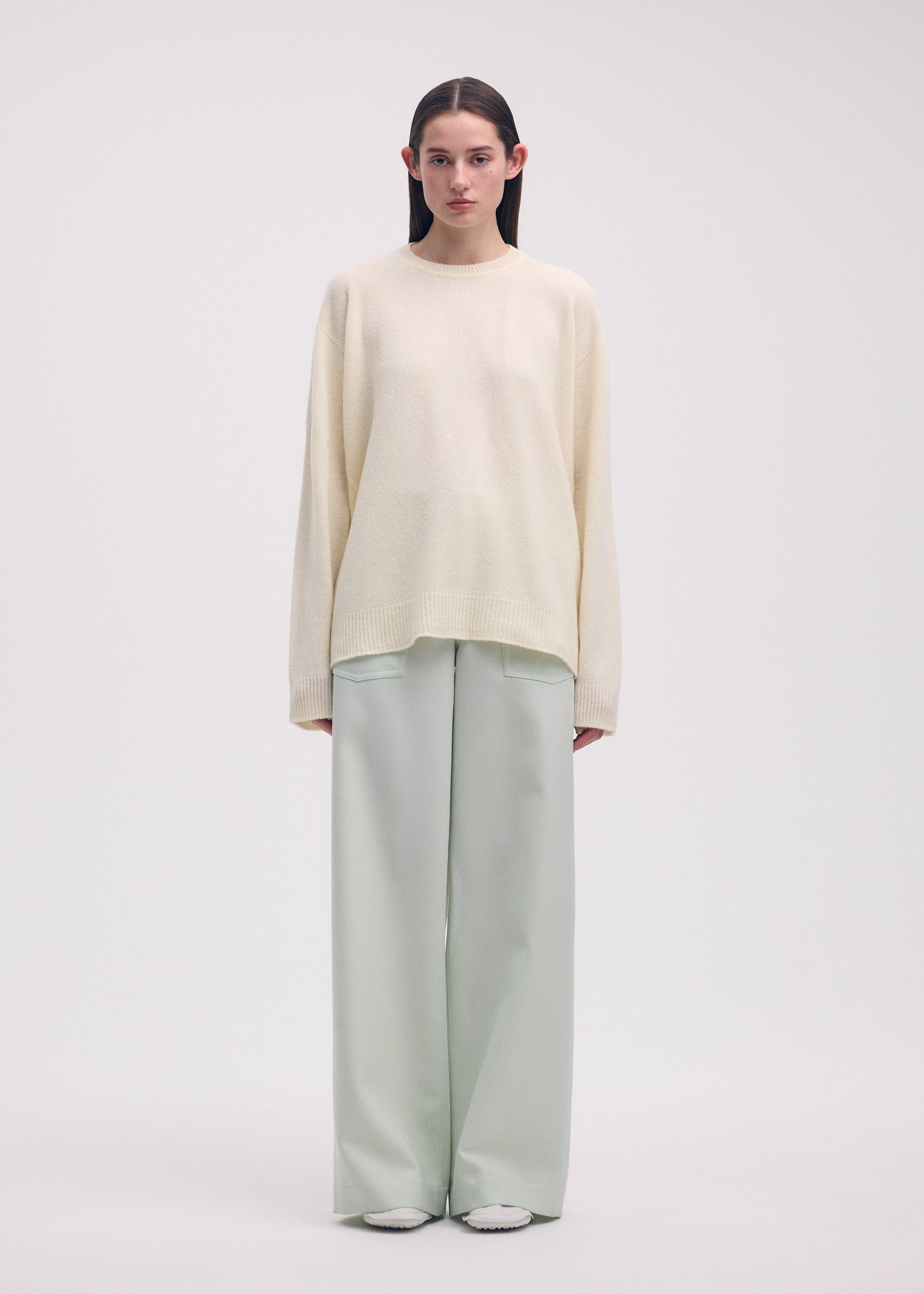 プリーツプリーズ　太めストライプ　トップス　モノトーン　美品 SLY | DAMAGED LG トップス (ニット ) |SHEL'TTER WEBSTORE