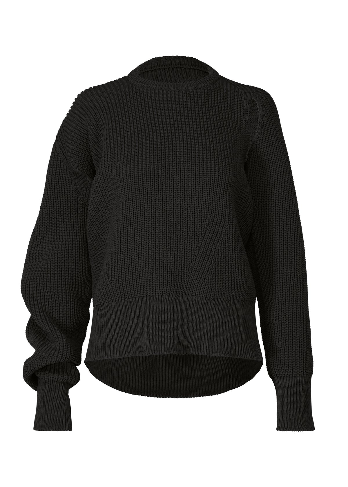 DISPLACED KNIT、ウィメンズ_ニット、ブラック