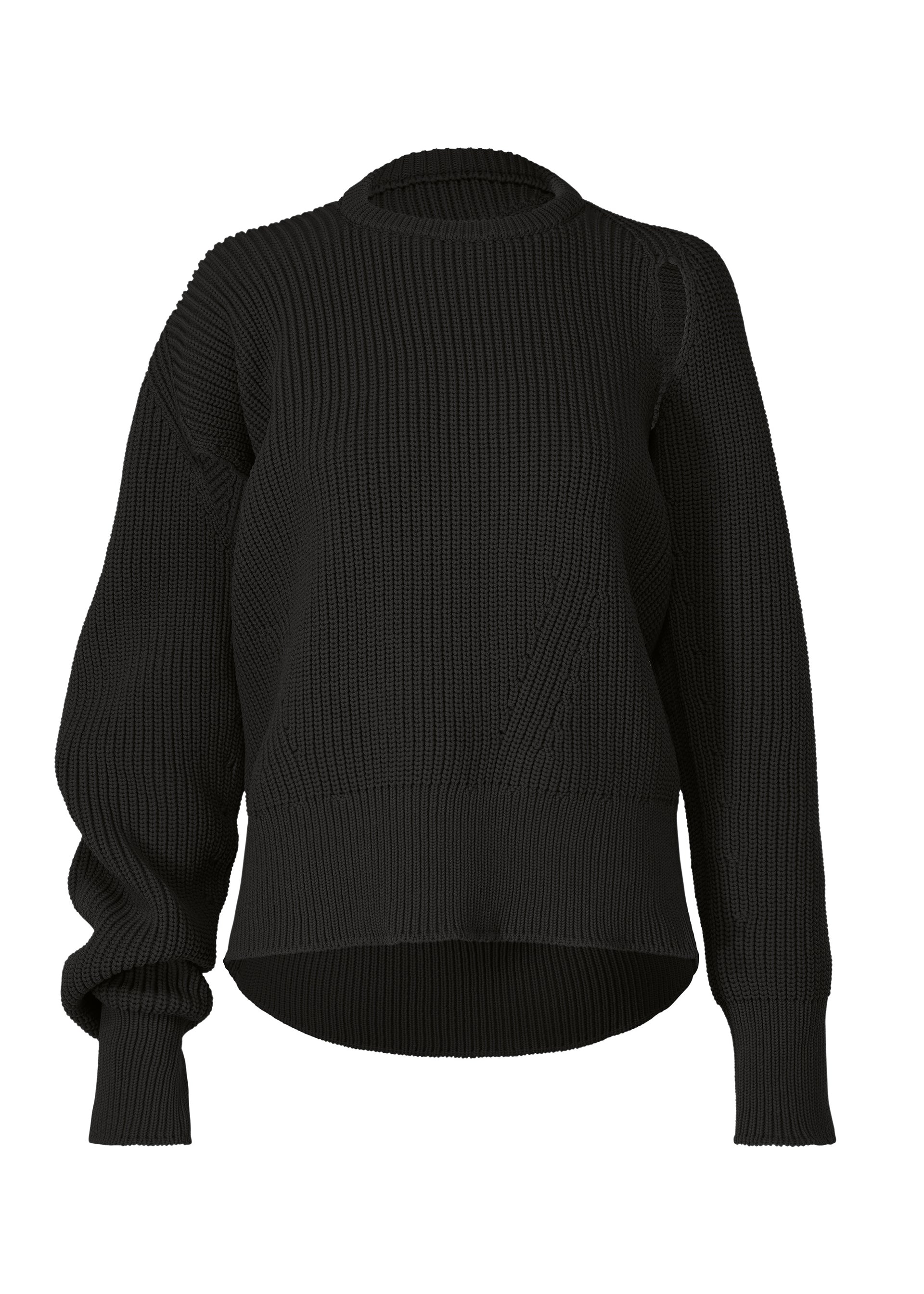 DISPLACED KNIT、ウィメンズ_ニット、ブラック