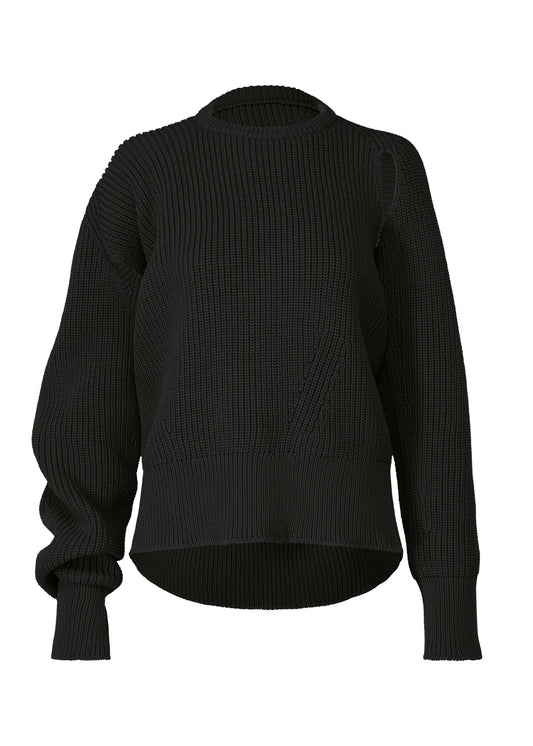 DISPLACED KNIT、ウィメンズ_ニット、ブラック