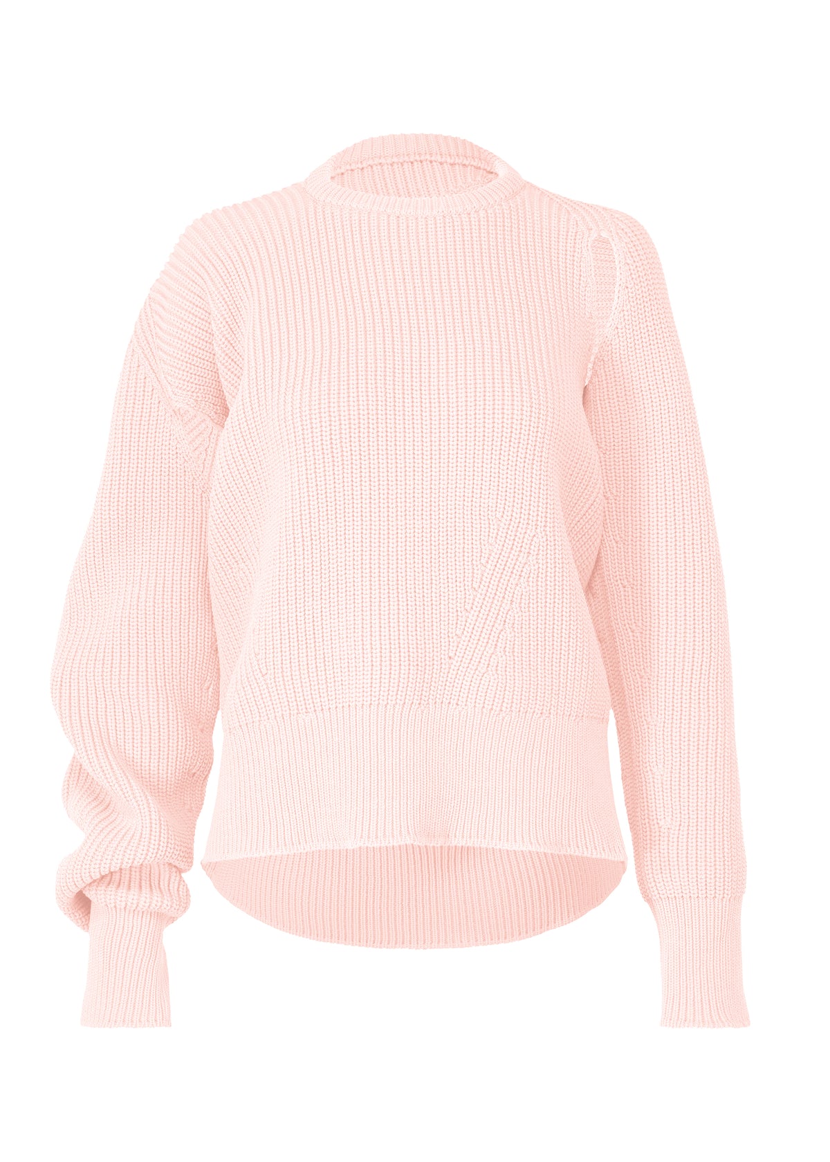DISPLACED KNIT、ウィメンズ_ニット、ピンク