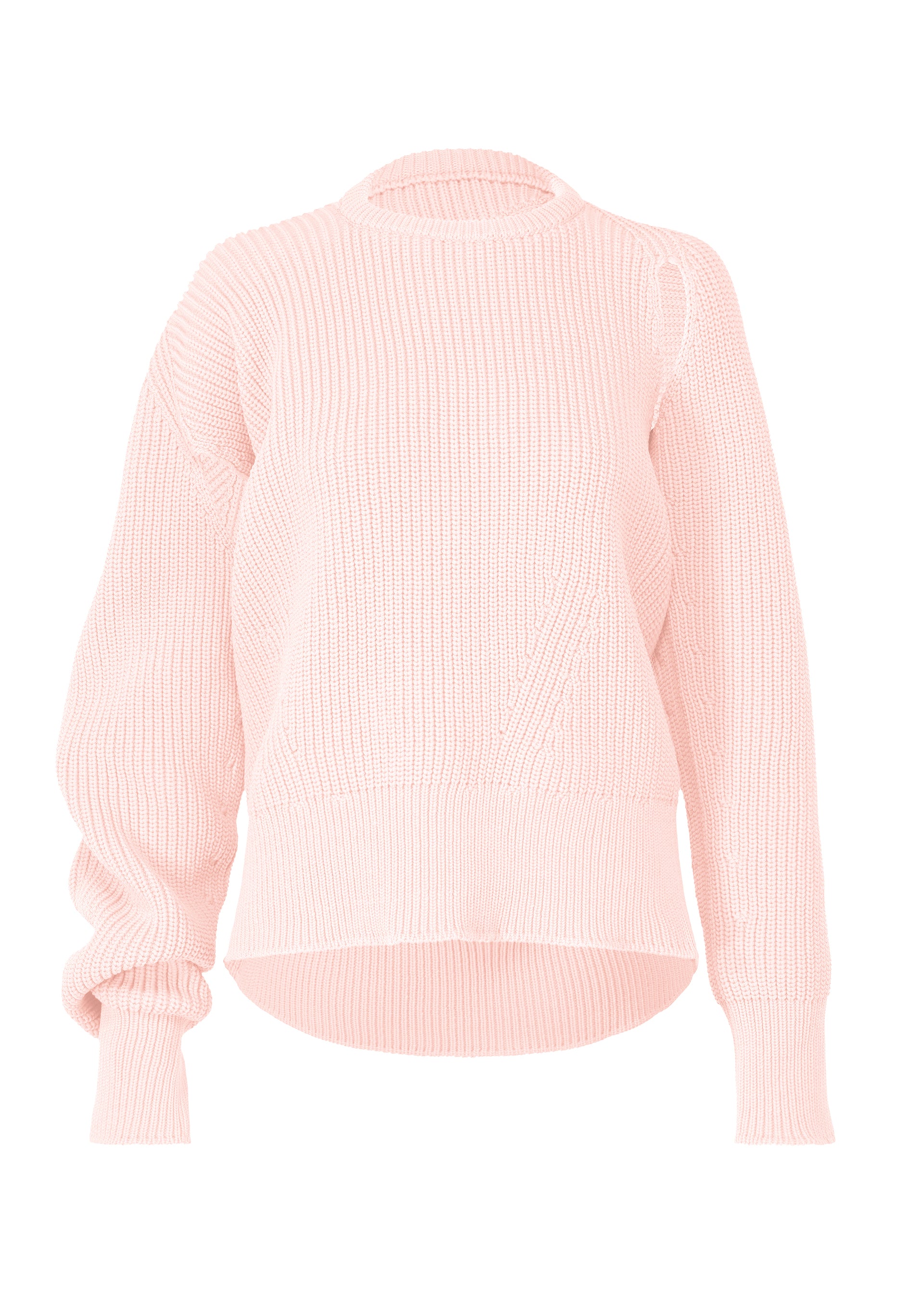 DISPLACED KNIT、ウィメンズ_ニット、ピンク