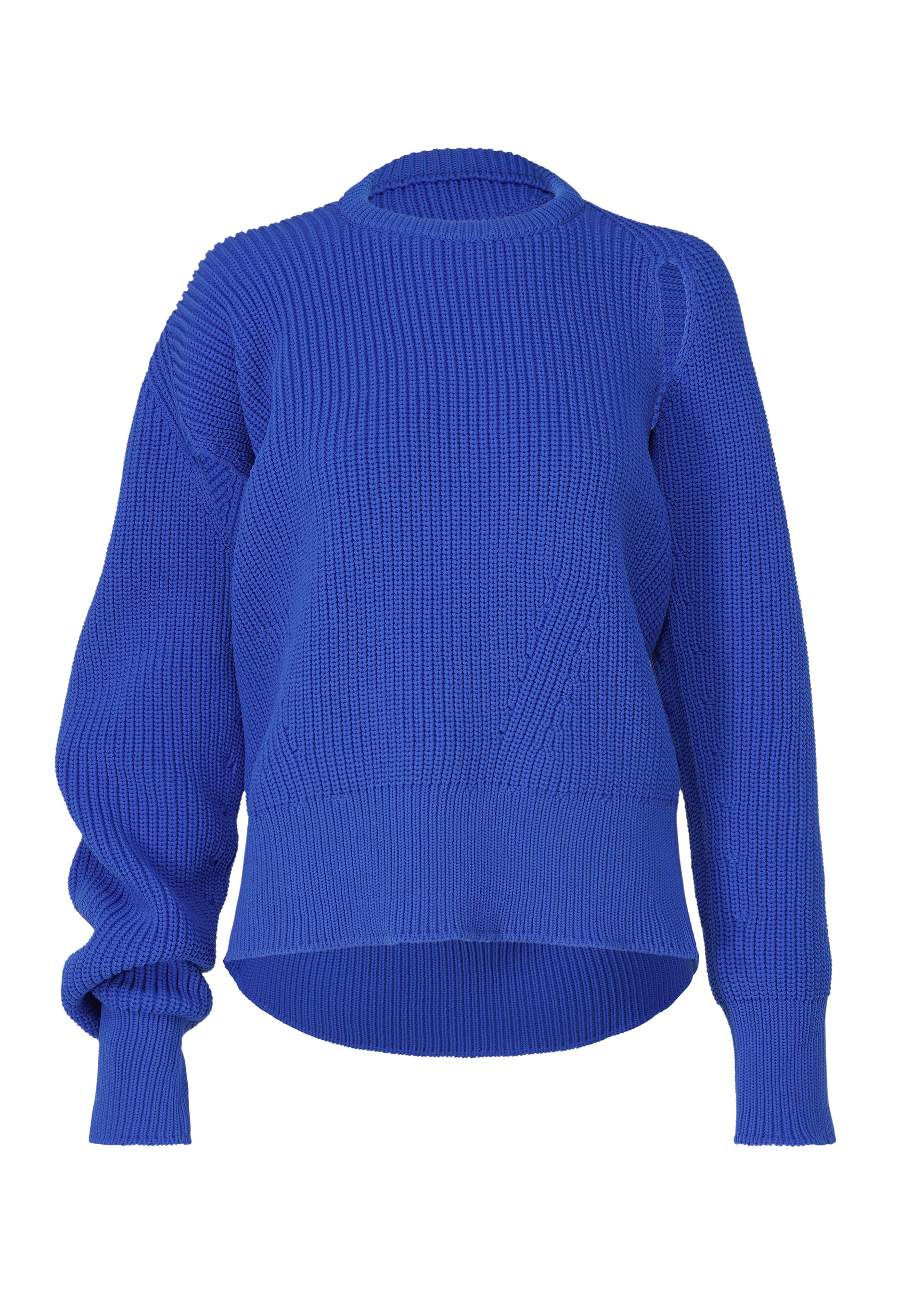DISPLACED KNIT、ウィメンズ_ニット、ブルー
