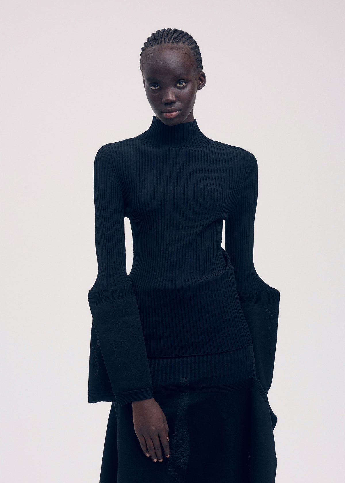 THIN AND THICK KNIT、ウィメンズ_ニット、着用画像3