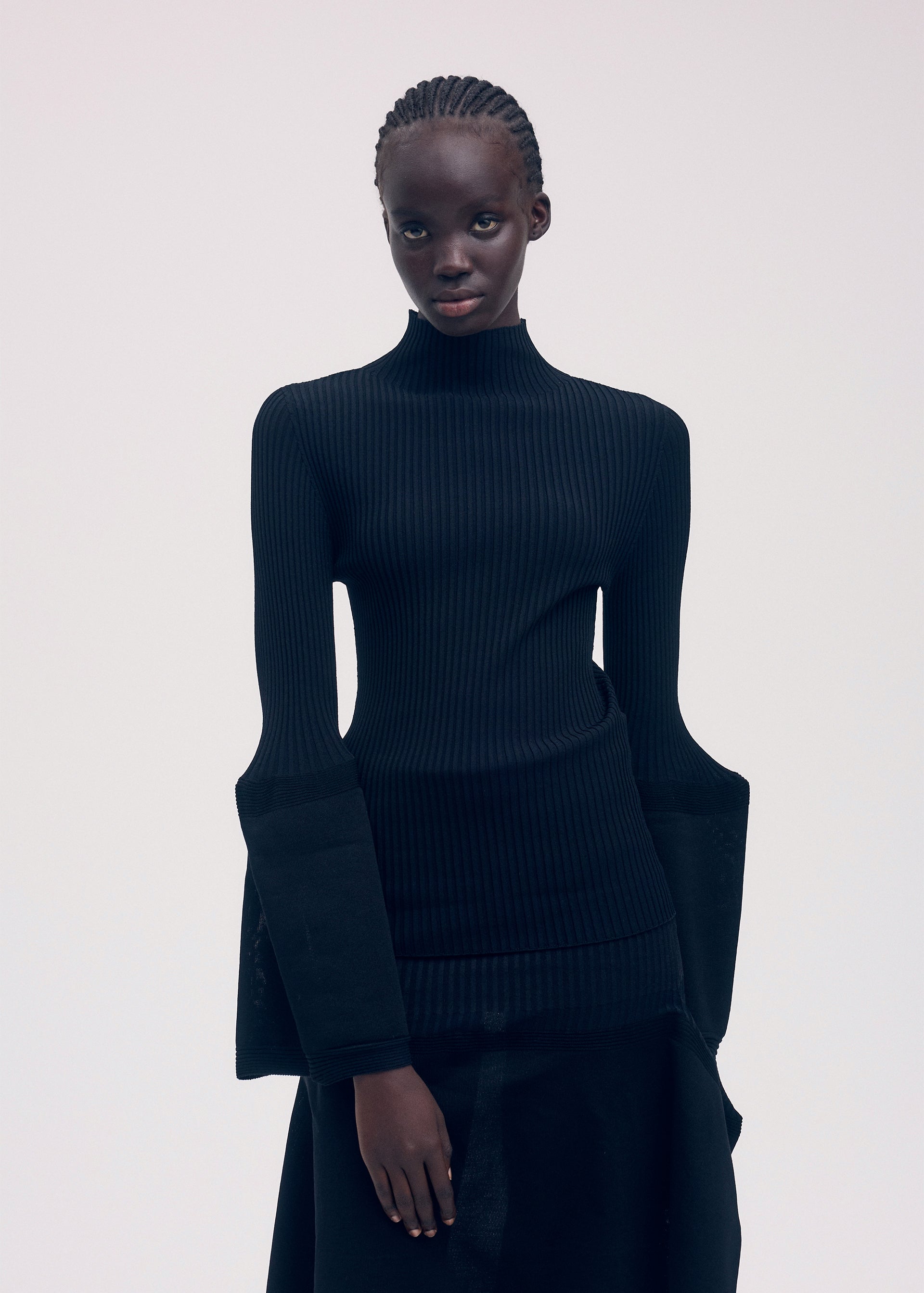 THIN AND THICK KNIT、ウィメンズ_ニット、着用画像3