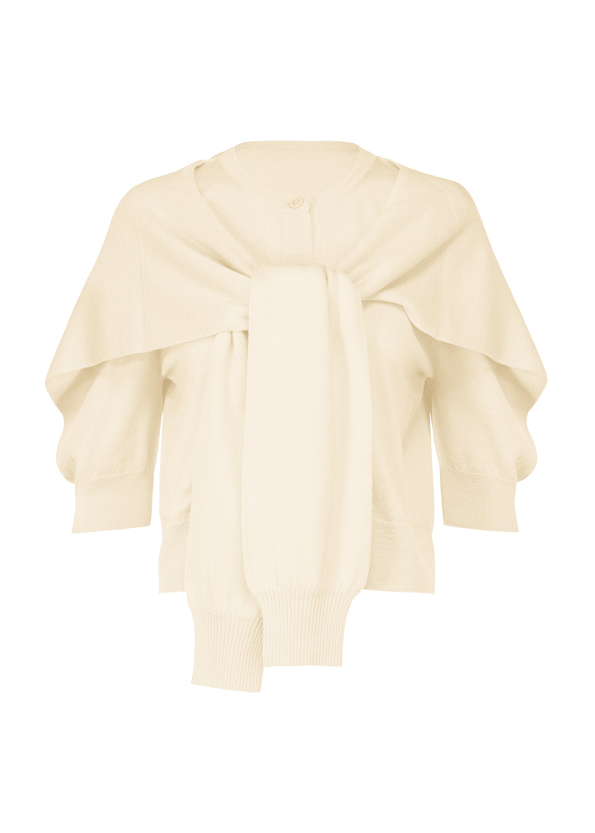 FOUR-SLEEVED (WOOL)、ウィメンズ_ニット、ホワイト