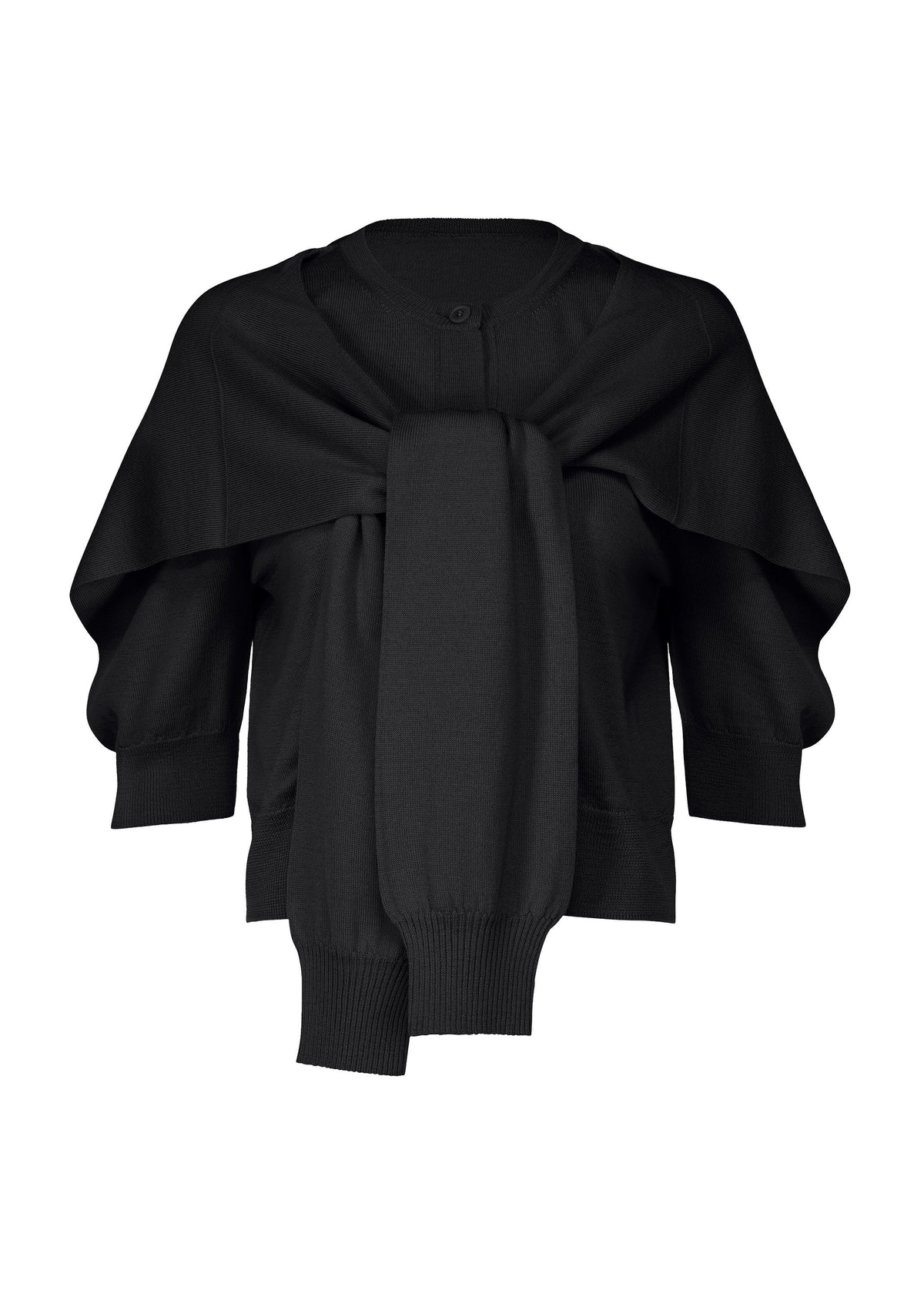 FOUR-SLEEVED (WOOL)、ウィメンズ_ニット、ブラック