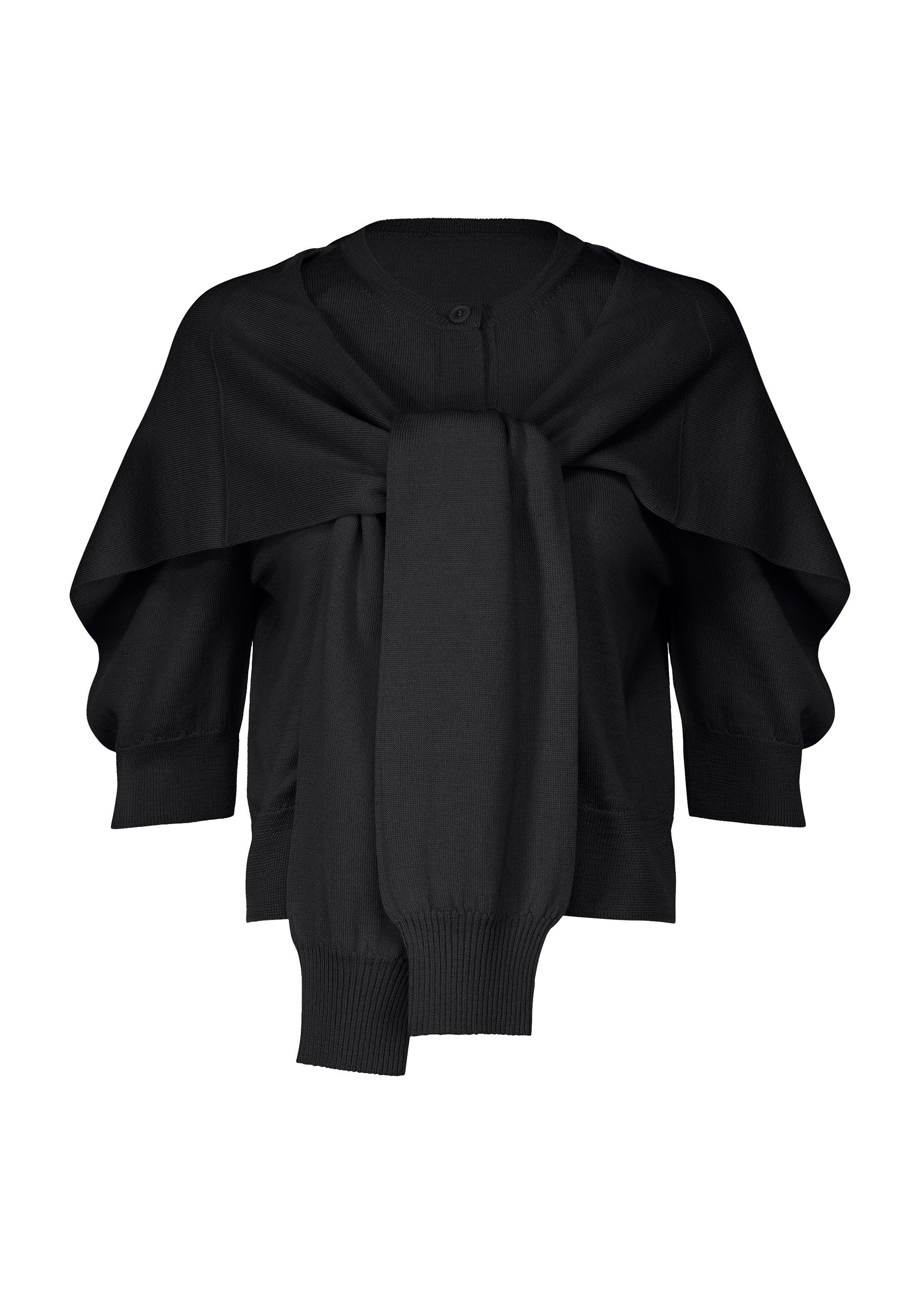 FOUR-SLEEVED (WOOL)、ウィメンズ_ニット、ブラック