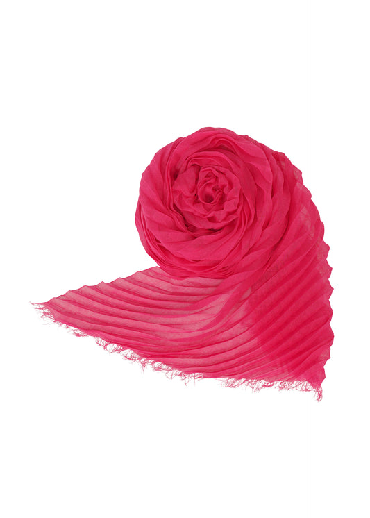 FEATHER RAMIE PLEATS STOLE、アクセサリー&その他_アクセサリー、ピンク