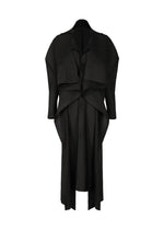 PLEATED ON PLEATS、ウィメンズ_ジャケット&コート_コート、ブラック