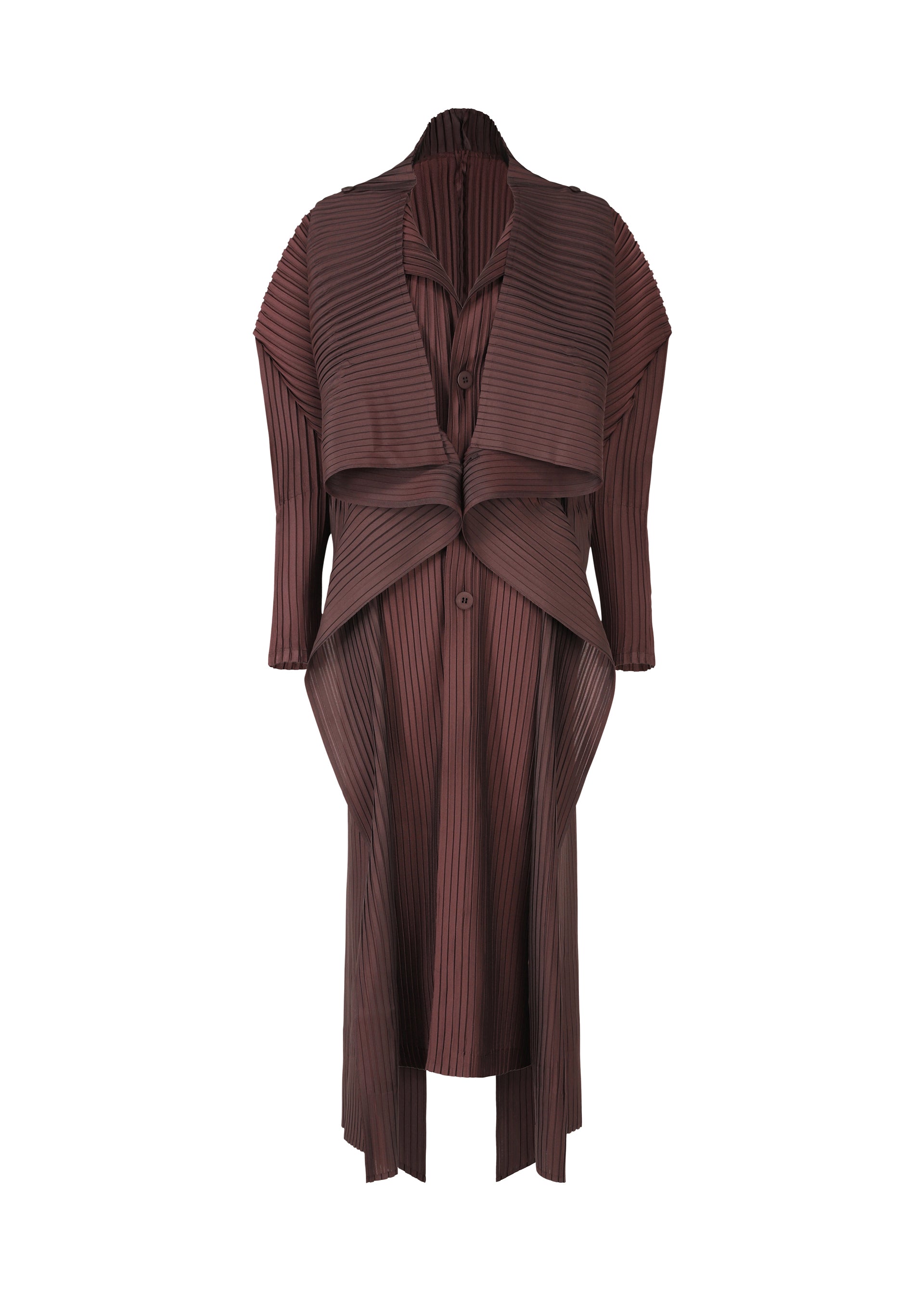 イッセイミヤケ インディゴ製品染めノーカラーロングコート M ガウン刺し子羽織り ISSEY MIYAKE – Page 5 – isseymiyake.com