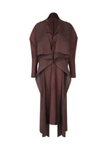 PLEATED ON PLEATS、ウィメンズ_ジャケット&コート_コート、パープル