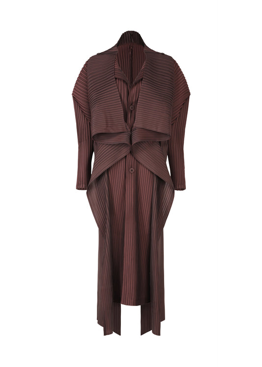 PLEATED ON PLEATS、ウィメンズ_ジャケット&コート_コート、パープル