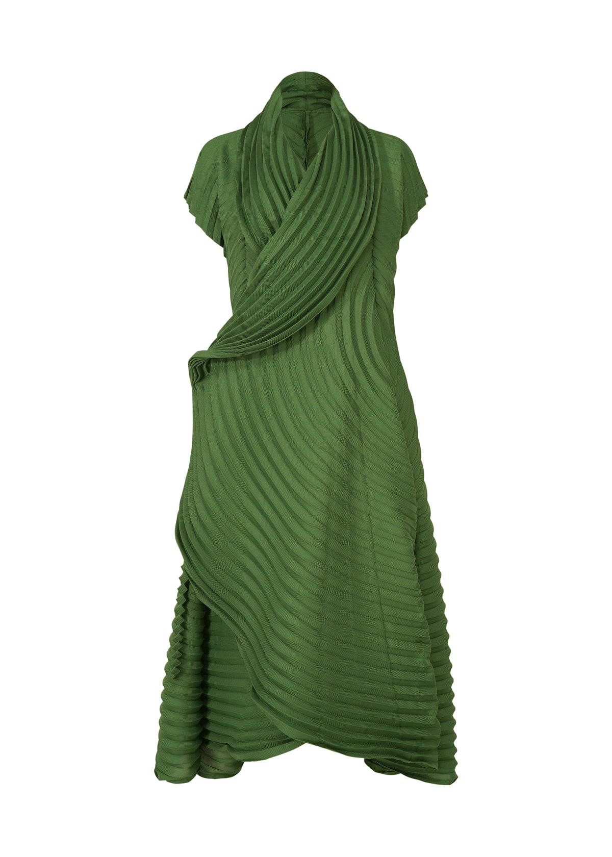 CIRCLE PLEATS PB、ウィメンズ_トップス_ベスト、グリーン