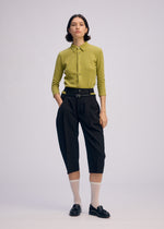 BELTED WOOL PANTS、ウィメンズ_パンツ、着用画像2