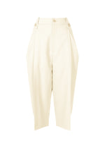 BELTED WOOL PANTS